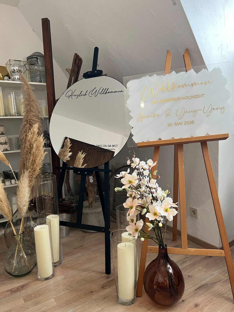Showroom Hochzeitsdekoration