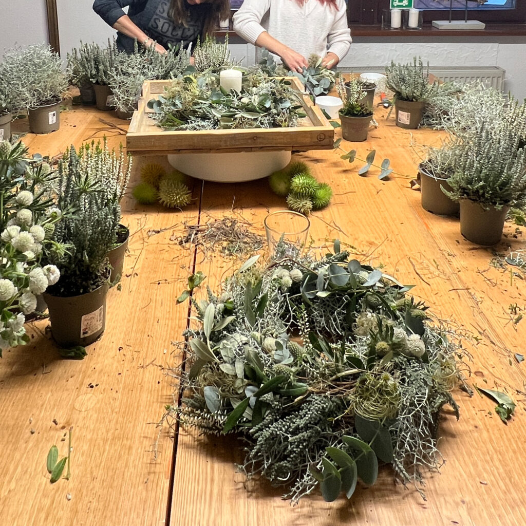 Kreatives Werkstück aus einem Workshop