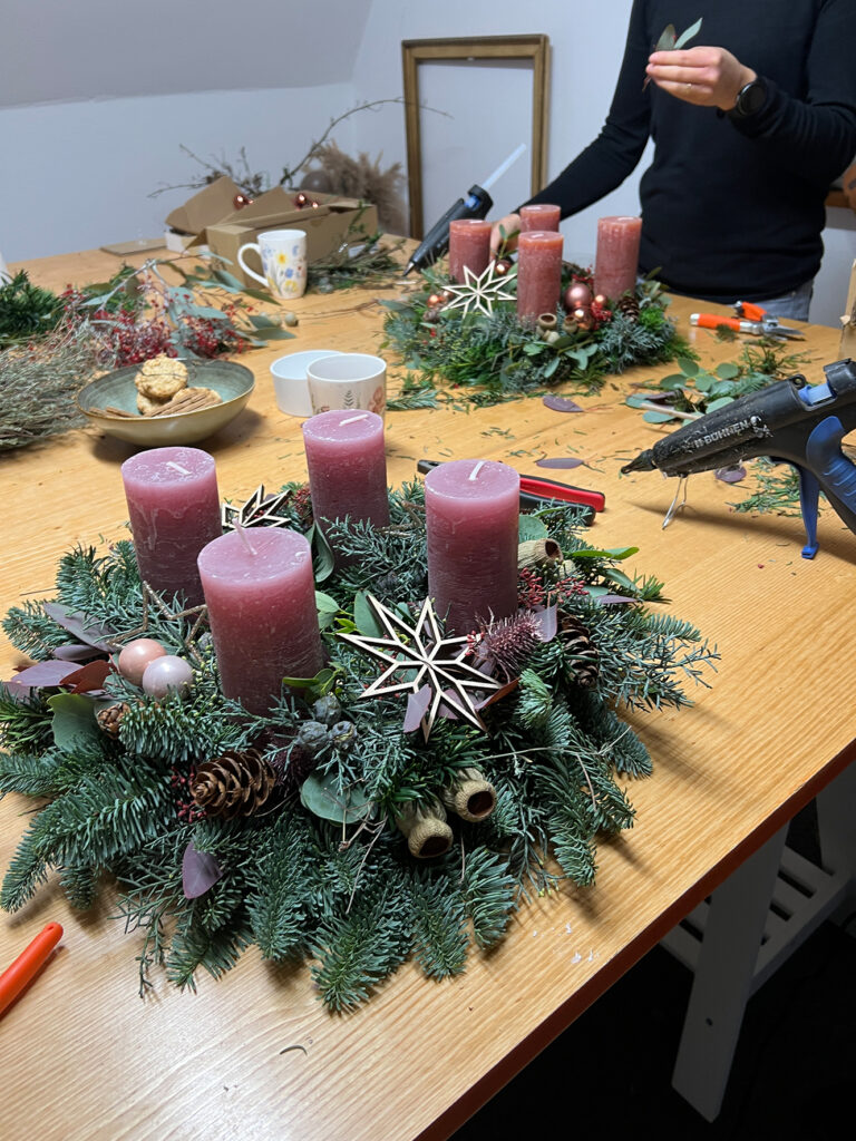 Florales Werkstück aus einem FachWerk Workshop